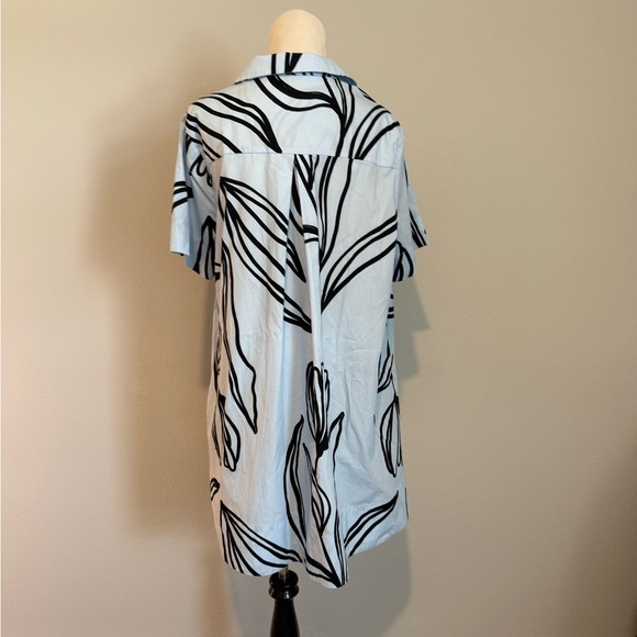 Anthropologie Pollie Short Sleeve Swing Mini Dress SIZE LARGE // MSRP $148 - Picture 5 of 6